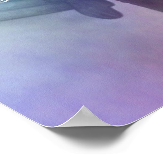 Poster Angle arc-en-ciel avec dire (Coin)