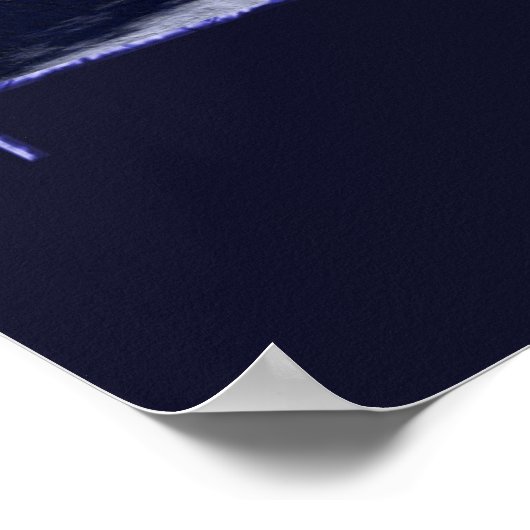 Poster Angle bleu (Coin)