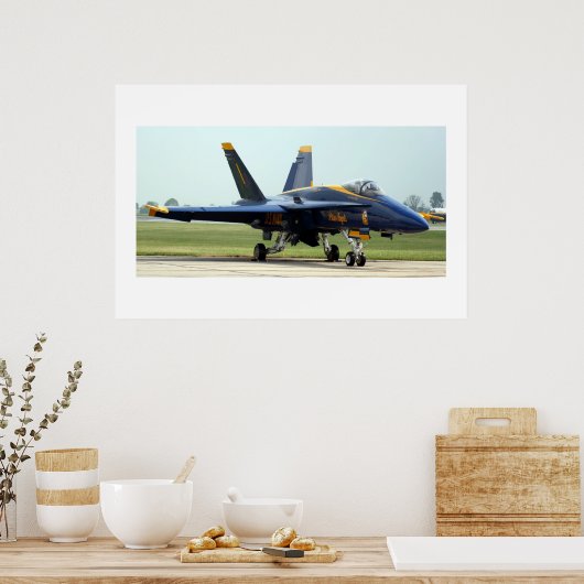 Poster Angle bleu #1 (Cuisine)