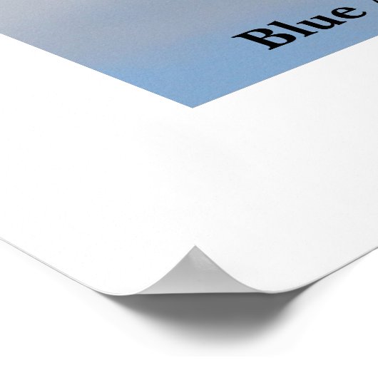 Poster Angles bleus (Coin)