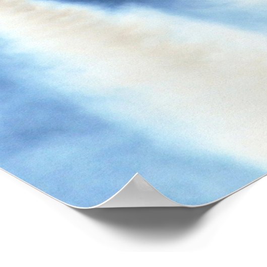 Poster Angles bleus (Coin)