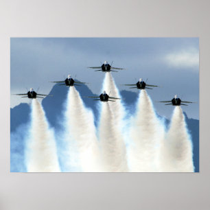 Poster Angles bleus