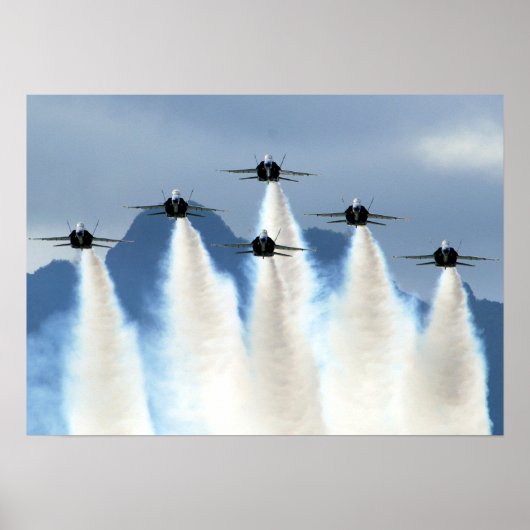Poster Angles bleus (Devant)