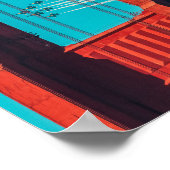 Poster Angles bleus (Coin)