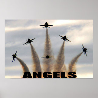 Poster Angles bleus