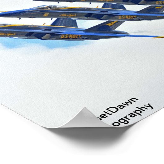 Poster Angles bleus (Coin)