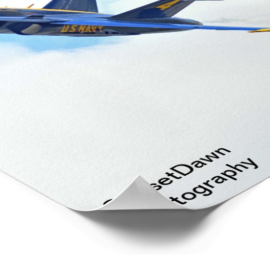 Poster Angles bleus (Coin)