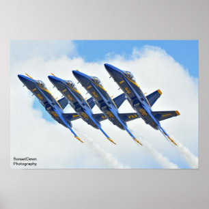 Poster Angles bleus