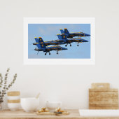 Poster Angles bleus en formation (Cuisine)