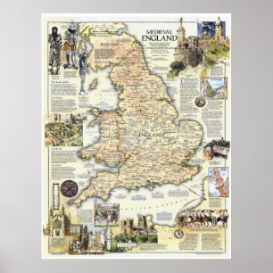 Poster " Angleterre : 1979 Das Mittelalterliche Angleterr