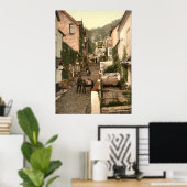 Poster Angleterre antique, Clovelly High Street, Devon (Bureau à domicile)