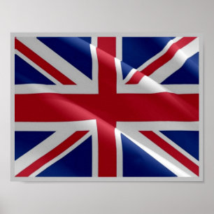 Poster Angleterre - Drapeau au Royaume-Uni -