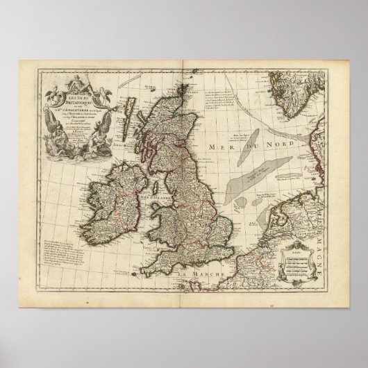 Poster Angleterre, Ecosse, Europe (Devant)