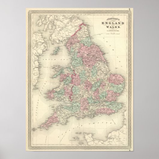 Poster Angleterre et Pays de Galles 5 (Devant)