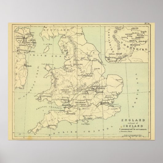 Poster Angleterre, Irlande (Devant)