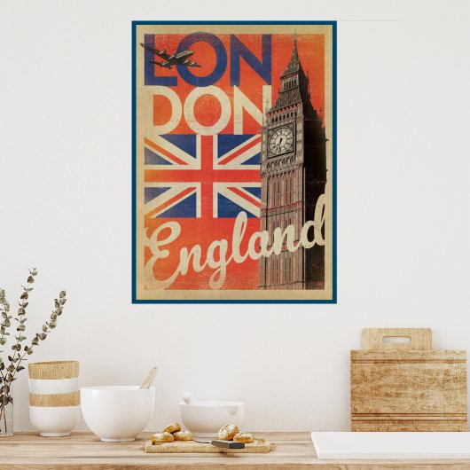 Poster Angleterre, Londres. Angleterre (Cuisine)