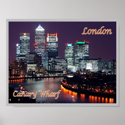 Poster Angleterre - Londres - Canary Wharf - (Devant)