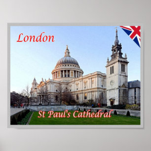 Poster Angleterre - Londres - Cathédrale Saint-Paul -