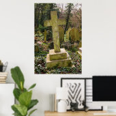 Poster Angleterre, Londres, cimetière de Highgate, lieu d (Bureau à domicile)