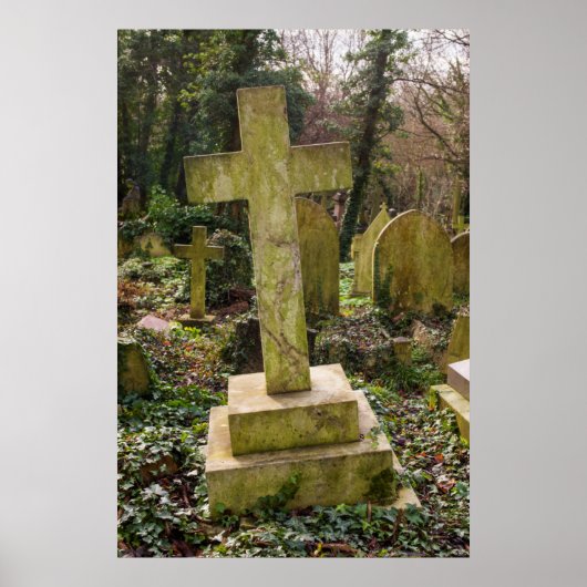 Poster Angleterre, Londres, cimetière de Highgate, lieu d (Devant)
