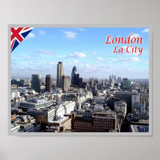 Poster Angleterre - Londres - City - (Devant)