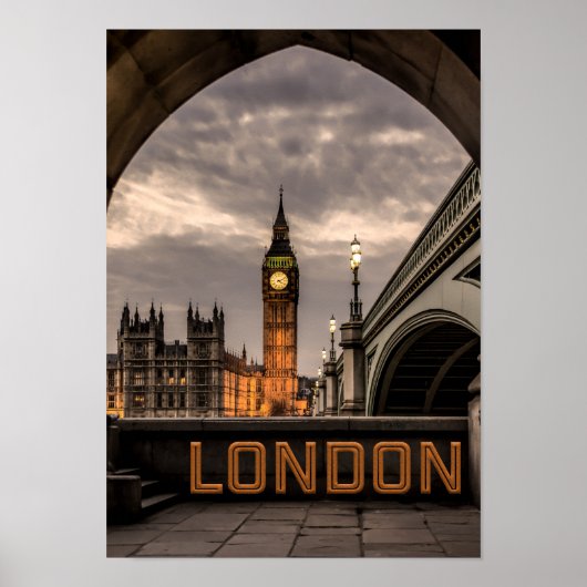 Poster Angleterre Londres City Big Ben Landmark (Devant)