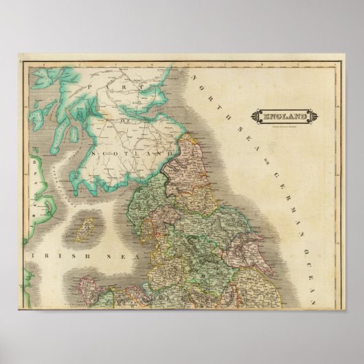 Poster Angleterre nord (Devant)