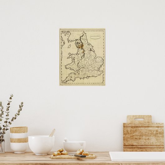 Poster Angleterre, Pays de Galles (Cuisine)