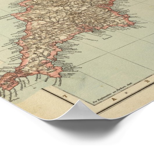 Poster Angleterre, Pays de Galles (Coin)