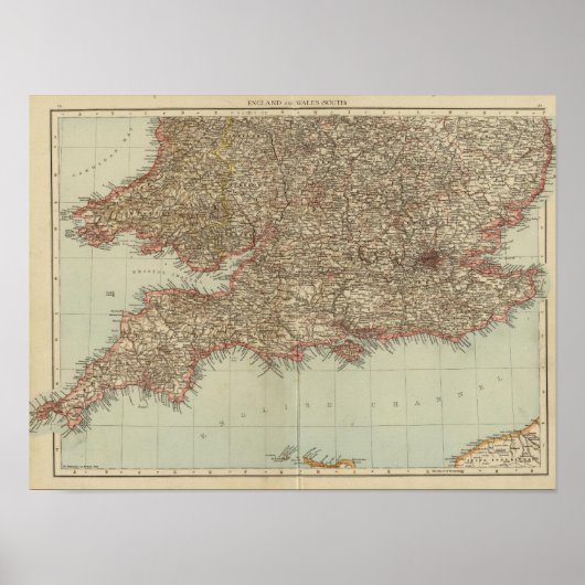 Poster Angleterre, Pays de Galles (Devant)