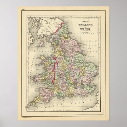 Poster Angleterre, Pays de Galles 3 (Devant)