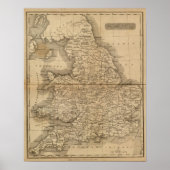 Poster Angleterre, Pays de Galles 4 (Devant)