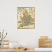 Poster Angleterre, Pays de Galles, Ecosse (Cuisine)