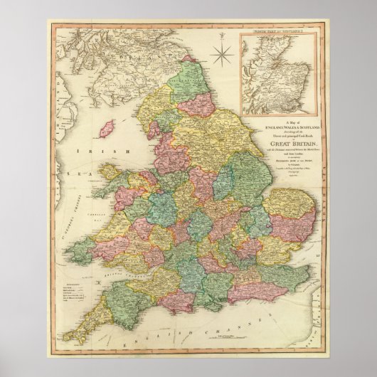 Poster Angleterre, Pays de Galles, Ecosse (Devant)