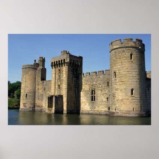 Poster Angleterre, Sussex, Château de Bodiam. (Devant)