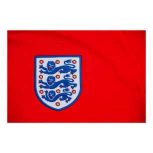 Poster Angleterre Trois Lions Chemise Badge