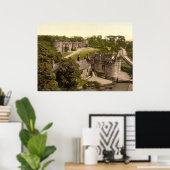 Poster Angleterre vintage, Château de Skipton, Yorkshire (Bureau à domicile)