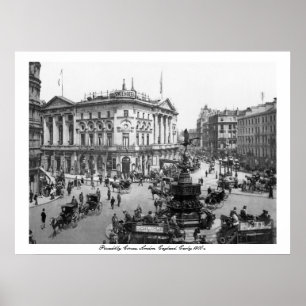 Poster Angleterre vintage, Piccadilly Circus Londres