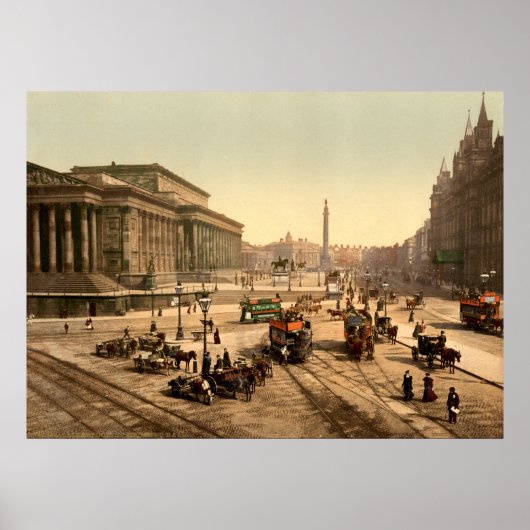 Poster Angleterre vintage, Saint Georges Hall, Liverpool (Devant)