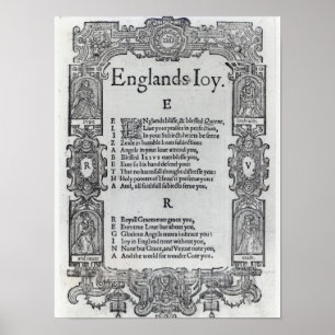 Poster Angleterre's Joy par Richard Vennar, c.1602