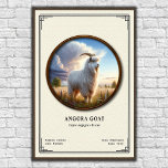Poster Angora Goat Zoology Series<br><div class="desc">• This digital illustration features a detailed specimen study presented in a classic natural history museum style with scientific data and a vintage aesthetic.
• Requests and/or questions are encouraged and appreciated!</div>