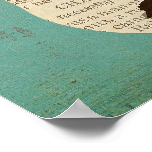 Poster ANGORA RABBIT RETRO Art (Coin)