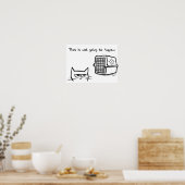 Poster Angry Cat ne sera pas aller à l'vétérinaire (Cuisine)