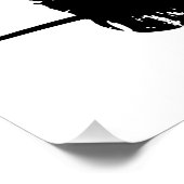 Poster Angry Cat with Mouse Art Print | Minimalist Black  (Coin)