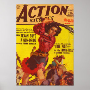 Poster Angry Cowgirl