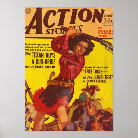 Poster Angry Cowgirl (Devant)