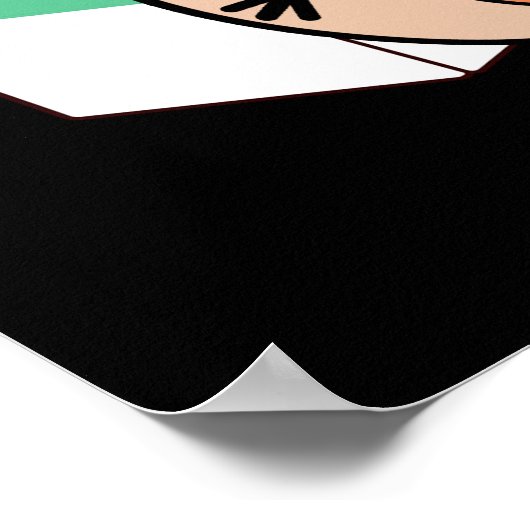 Poster Angry dients Funny Baking Pun Dark BG (Coin)