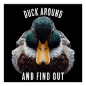Poster Angry Duck dit Duck Around and Find (Devant)