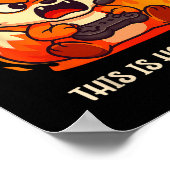 Poster Angry Gamer Kitsune Fox C'Est Comme Ça Que Je Rela (Coin)