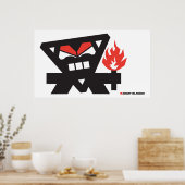 Poster Angry Islander - noir à la lumière (Cuisine)